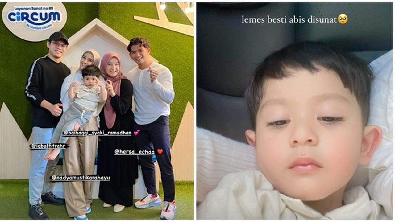 6 Potret Syaki Anak Nadya Mustika Disunat, Keberadaan Dua Ayah dan Ibu Jadi Sorotan