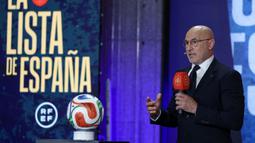Momen tersebut berlangsung di Madrid, Spanyol pada Senin (25/05/2026) waktu setempat. (AFP/Pierre-Philippe Marcou)