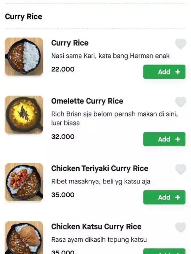 8 Potret Nama Menu Makanan di Aplikasi Ojek Online Ini Nyeleneh Banget