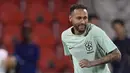 Penyerang Brasil Neymar berlatih selama sesi latihan jelang menghadapi Timnas Serbia di stadion Grand Hamad, di Doha, Qatar, Rabu (23/11/2022). Catatan pertemuan kedua tim dalam lima laga terakhir masih milik Tim Samba. Timnas Brasil berhasil menyapu bersih semuanya dengan kemenangan. (AP Photo/Andre Penner)