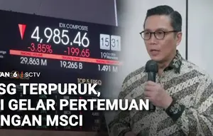 IHSG Anjlok 2 Hari Beruntun, BEI Gelar Pertemuan dengan MSCI