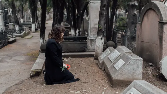 Ilustrasi pemakaman meninggal ditinggalkan