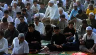 Ketua Panitia Pelaksanaan sholat Idul Adha, Maulana Abdurrahman Wahid berterima kasih kepada Wali Kota Bogor Bima Arya dan jajaran Forkopimda Kota Bogor yang telah memfasilitasi dan mengizinkan jemaah Muhammadiyah menggelar sholat Idul Adha. (merdeka.com/Arie Basuki)