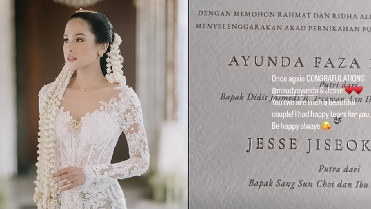 6 Fakta Pernikahan Maudy Ayunda, Dipinang Sahabat Lulusan Stanford University