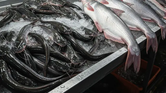 Perbandingan Ternak Ikan Lele dan Patin. AI