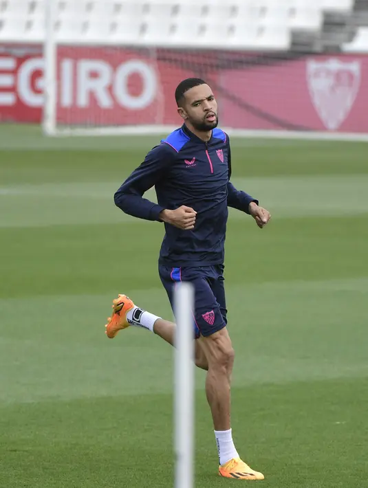 Sevilla, pemegang rekor enam gelar juara UEFA Cup/Liga Europa itu bakal mencapai final ketujuh mereka jika menang melawan Juventus. (AFP/Cristina Quicler)