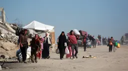 Sejak Israel melanjutkan operasi militernya pada 18 Maret 2025, situasi kemanusiaan di Gaza terus memburuk. (Bashar TALEB/AFP)