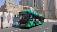 450 Bus Sholawat siap melayani mobilitas jemaah haji Indonesia selama di Makkah, Arab Saudi selama 24 jam nonstop. (MCH PPIH Arab Saudi 2023)
