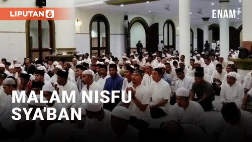 VIDEO: Umat Islam Ramai Ibadah Malam Nisfu Sya'ban
