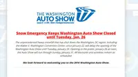 Washington Auto Show diundur karena badai salju yang melanda Amerika Serikat (AS) dalam beberapa hari terakhir. +
