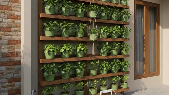 Desain Kebun Sayur Rumahan yang Cocok untuk Kangkung dan Bayam (Foto: Gemini AI)