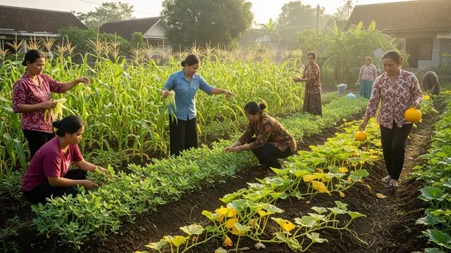 Ide Kebun Sayur Tumpangsari Tradisional untuk Organisasi Ibu-ibu di Desa