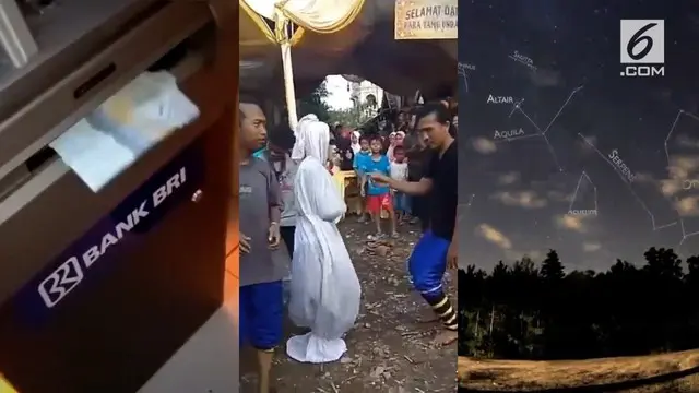 Video Hit hari ini datang dari ramalan zodiak yang bawa keberuntungan, mesin atm yang nyawer uang, dan rekaman pocong joget di sebuah kondangan.