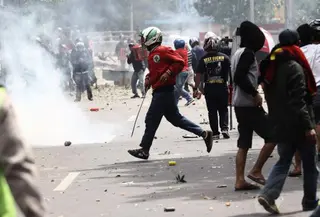 Ilustrasi bentrokan.