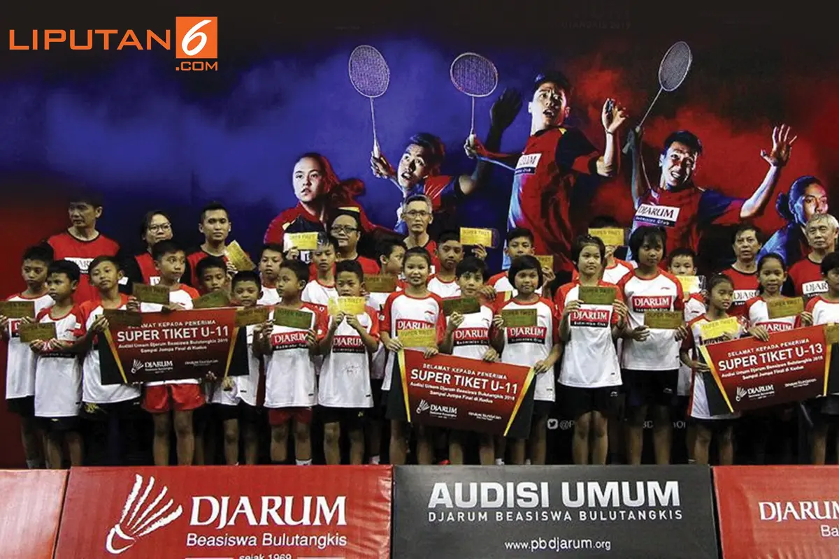 Banner Infografis PB Djarum Setop Audisi Beasiswa Bulu Tangkis