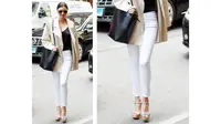 Denim Putih Bakal Populer Lagi, Lihat Gaya Miranda Kerr