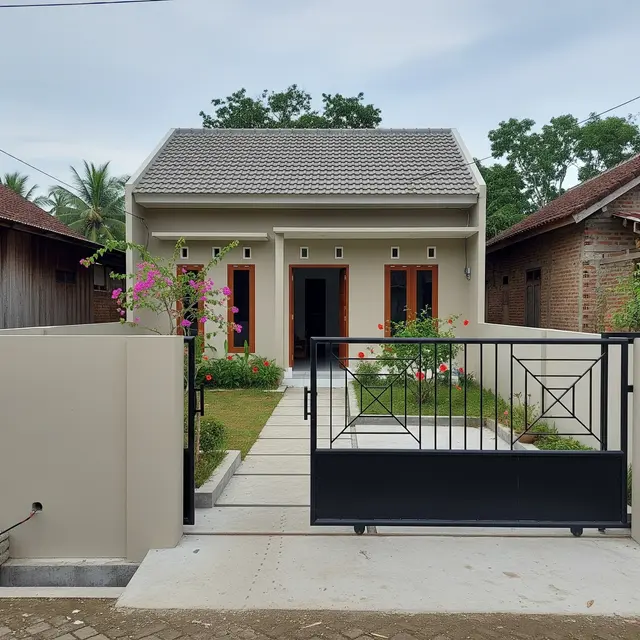 9 Model Gerbang Rumah Type 36 di Kampung, Tampilan Depan Makin Apik
