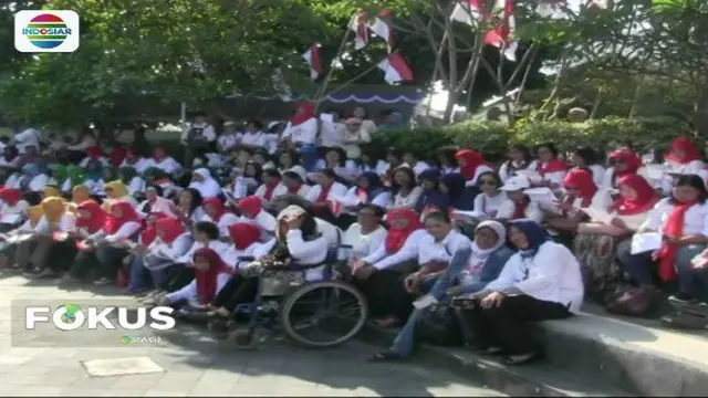 Ratusan perempuan di Yogyakarta deklarikan dukungan untuk pasangan Jokowi-Ma’ruf Amin.