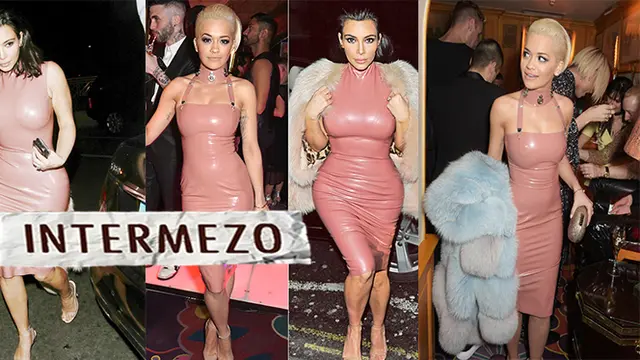 INTERMEZO : Baju Ketat Kim Kadarshian dan Rita Ora, Lebih Seksi Siapa?