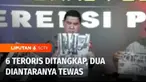 Tim Densus 88 menangkap enam terduga teroris di Lampung. Dua terduga teroris tewas dan satu personel Densus 88 mengalami luka tembak.