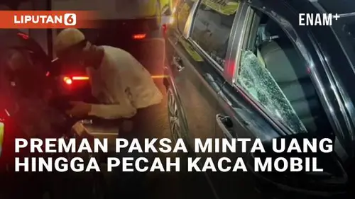 VIDEO: Viral Preman Paksa Minta Uang di Bandung Hingga Pecah Kaca Mobil