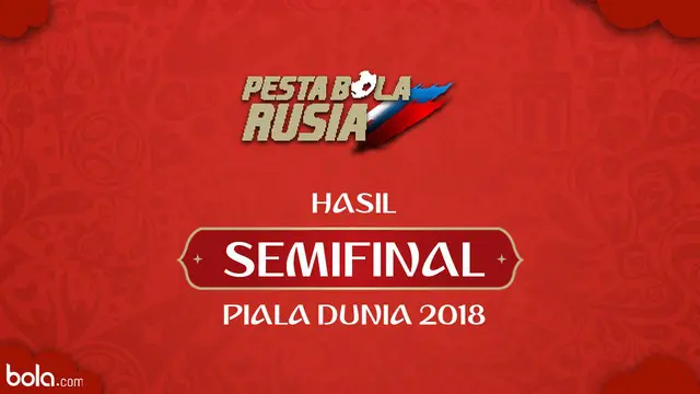 Berita video hasil semifinal Piala Dunia Rusia 2018. Kroasia menang damatis melawan Inggris.