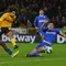 Baggott dan kolega kembali kebobolan saat injury time babak kedua melalui Rayan Ait-Nouri. Meskipun begitu, bek andalan Timnas Indonesia itu berhasil mencatatkan clearance terbanyak di antara pemain lain, yaitu 10 kali. Pemuda 20 tahun itu juga mampu memenangkan dua kali duel udara dari dua kesempatan. (AFP/Geoff Caddick)
