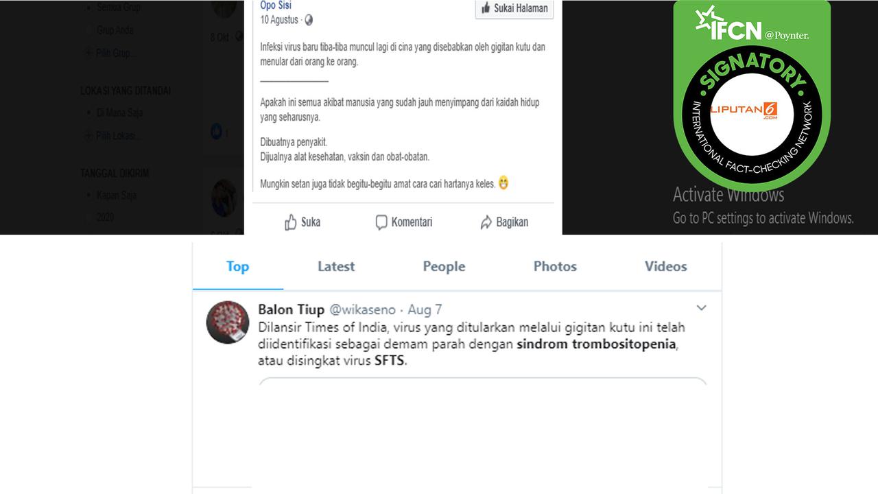 Hoaks virus baru di China