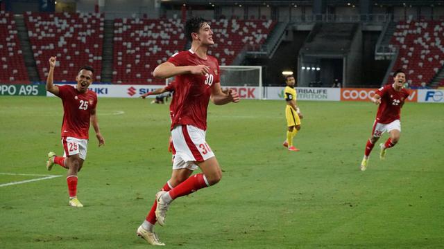 Foto: Irfan Jaya Bikin Mental Timnas Indonesia Bangkit dan Sukses Bungkam Malaysia di Piala AFF 2020