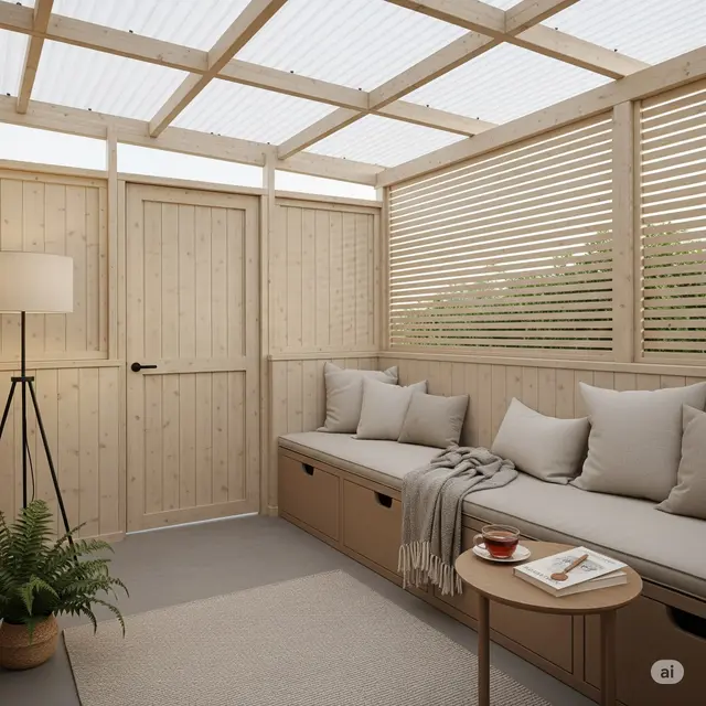 Inspirasi Desain Teras Rumah Sederhana 6 x 9 Meter. Foto: Gemini