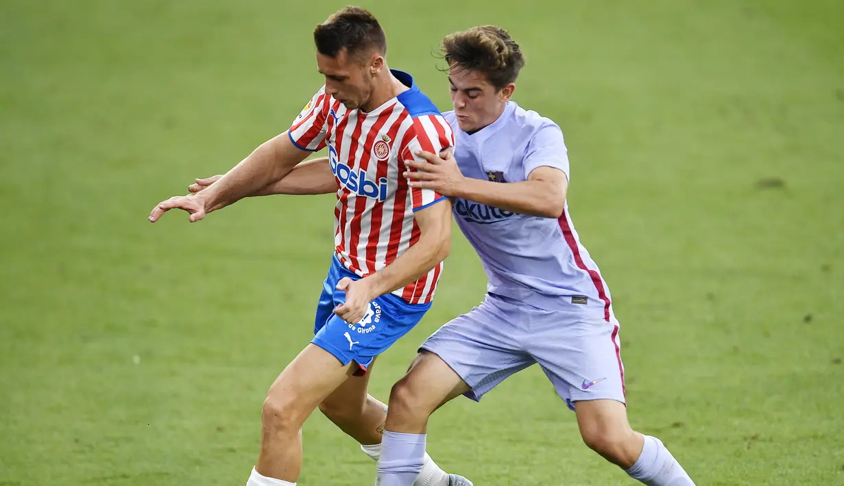Berdasarkan statistik, Los Azulgranas begitu mendominasi pertandingan dengan penguasaan bola mencapai 60 persen berbanding 40 persen. (Foto: AFP/Pau Barrena)