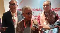 Kepala SKK Migas, Dwi Soetjipto dalam Supply Chain & National Capacity Summit 2024 di JCC Senayan, Jakarta, Rabu (14/8/2024). (dok: Arief)