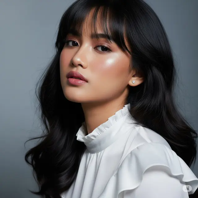 Potongan Rambut yang Bikin Wajah Terlihat Tirus. Foto: Gemini