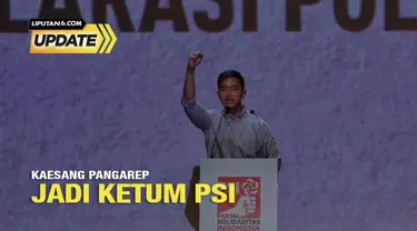 Putra bungsu Presiden Joko Widodo atau Jokowi, Kaesang Pangarep ditunjuk jadi Ketua Umum Partai Solidaritas Indonesia (PSI). Penunjukkan itu dalam Kopdarnas PSI di Djakarta Theater, Jakarta Pusat, Senin 25 September 2023.
