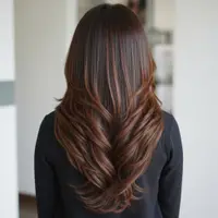 Model Rambut Wanita Layer Panjang 2026 untuk Wajah Oval. (Foto: AI)