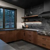 Model Backsplash Dapur dengan Motif Batu. Foto: AI Generated