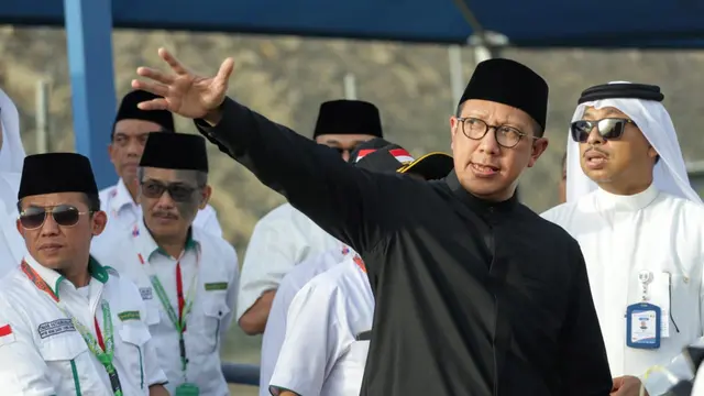Menteri Agama (Menag) Lukman Hakim Saifuddin di Arafah. BahMenteri Agama (Menag) Lukman Hakim Saifuddin di Arafah. Bahauddin/MCHauddin/MCH