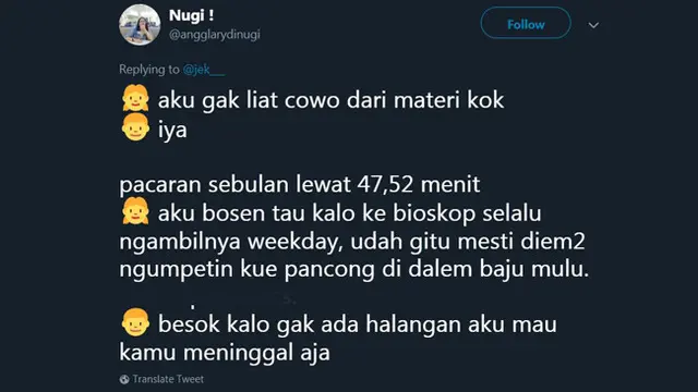 Bosan Hidup Susah, Begini Curhatan Kocak Cewek Matre