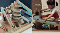 Cegah Anak Kecanduan Gadget, Pria Buat Permaian Unik dari Kardus Bekas