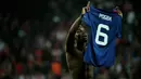 1. Paul Pogba (Manchester United) - Gelandang yang kontraknya habis tahun 2021 ini ditaksir situs Transfermarkt memiliki harga jual 75 juta euro. (AFP/Soren Andersson)