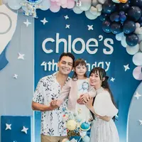 Potret Ulang Tahun Putri Cantik Asmirandah dan Jonas Rivanno Bertema Luar Angkasa. [@asmirandah89]