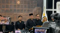 Ketua KPU Hasyim Asy'ari usai penetapan pemenang Pemilu 2024 di kantor KPU, Jakarta Pusat, Rabu malam (20/3/2024). (Merdeka.com/ Rahmat Baihaqi)