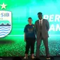 Essien menjadi perwakilan Persib dalam peluncuran Liga 1, Senin (10/4/2017). (Liputan6.com / Helmi Fithriansyah)