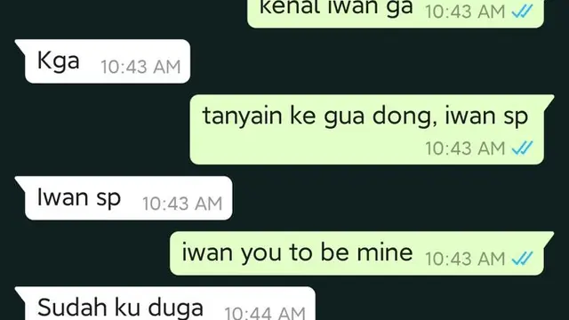 Chat Gombalan Warganet