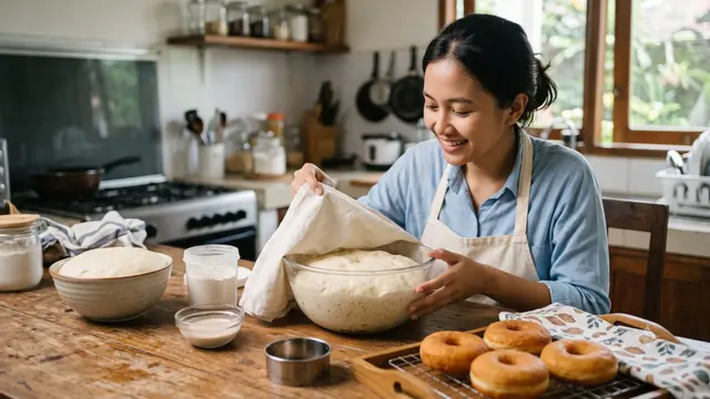 Membuat Donat Rumahan Mengembang Sempurna