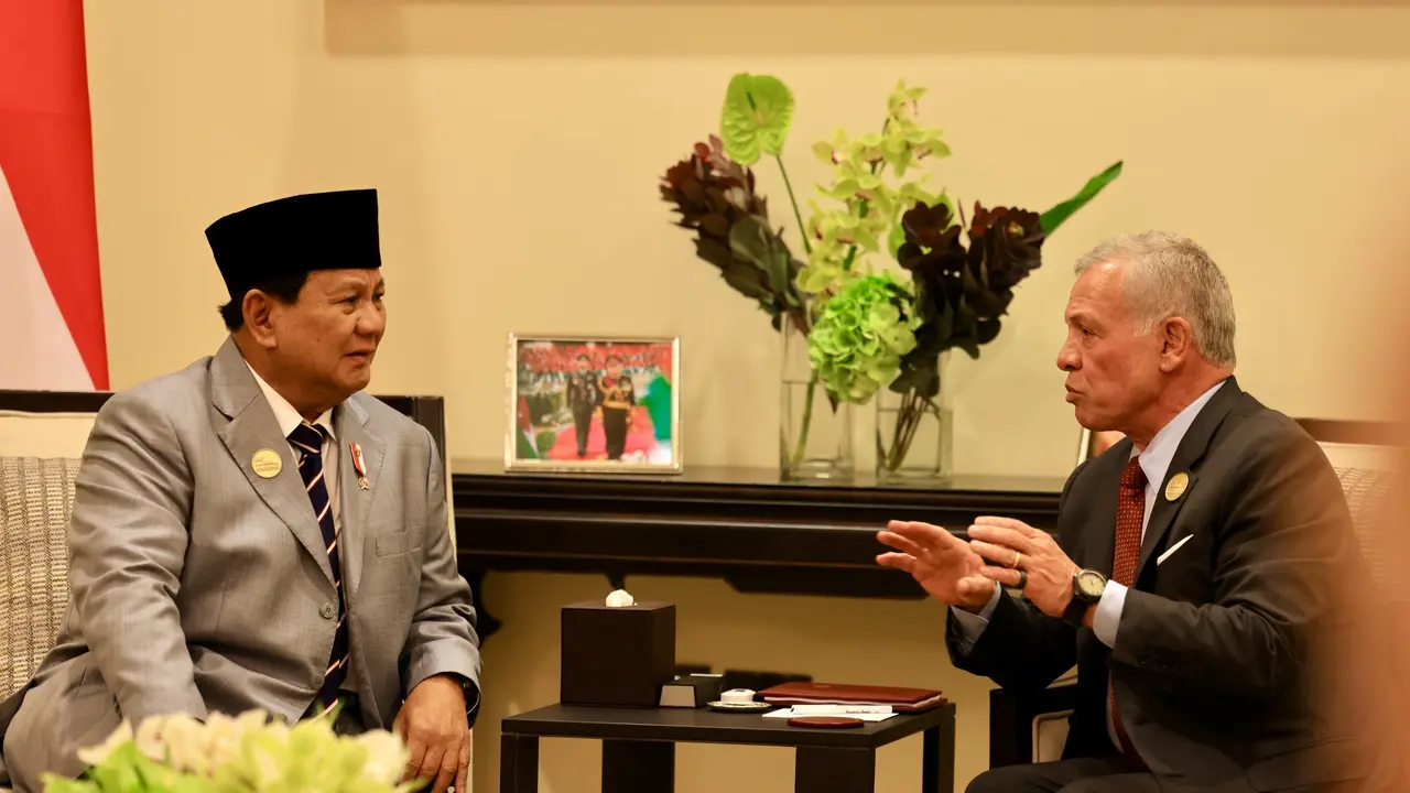 Prabowo Subianto dan Raja Yordania Abdullah II bin Al-Hussein