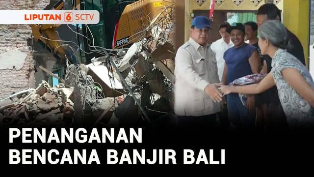 Sebanyak 18 orang meninggal dunia dan dua lainnya masih hilang usai banjir bandang yang mengepung tujuh kabupaten dan kota di Bali. Presiden Prabowo meninjau langsung kondisi korban yang terdampak banjir.