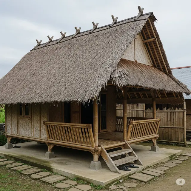 Rumah Sederhana di Kampung. Foto: Gemini