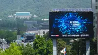 Pengumuman KTT AI Seoul di Seoul, Korea Selatan, Selasa, 21 Mei 2024. (AP/Ahn Young-joon)
