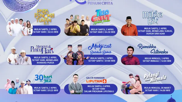 Deretan Sinetron Ramadan, Reality, Dakwah Hingga Kegiatan Sosial Siap Temani Pemirsa SCTV Selama Bulan Puasa